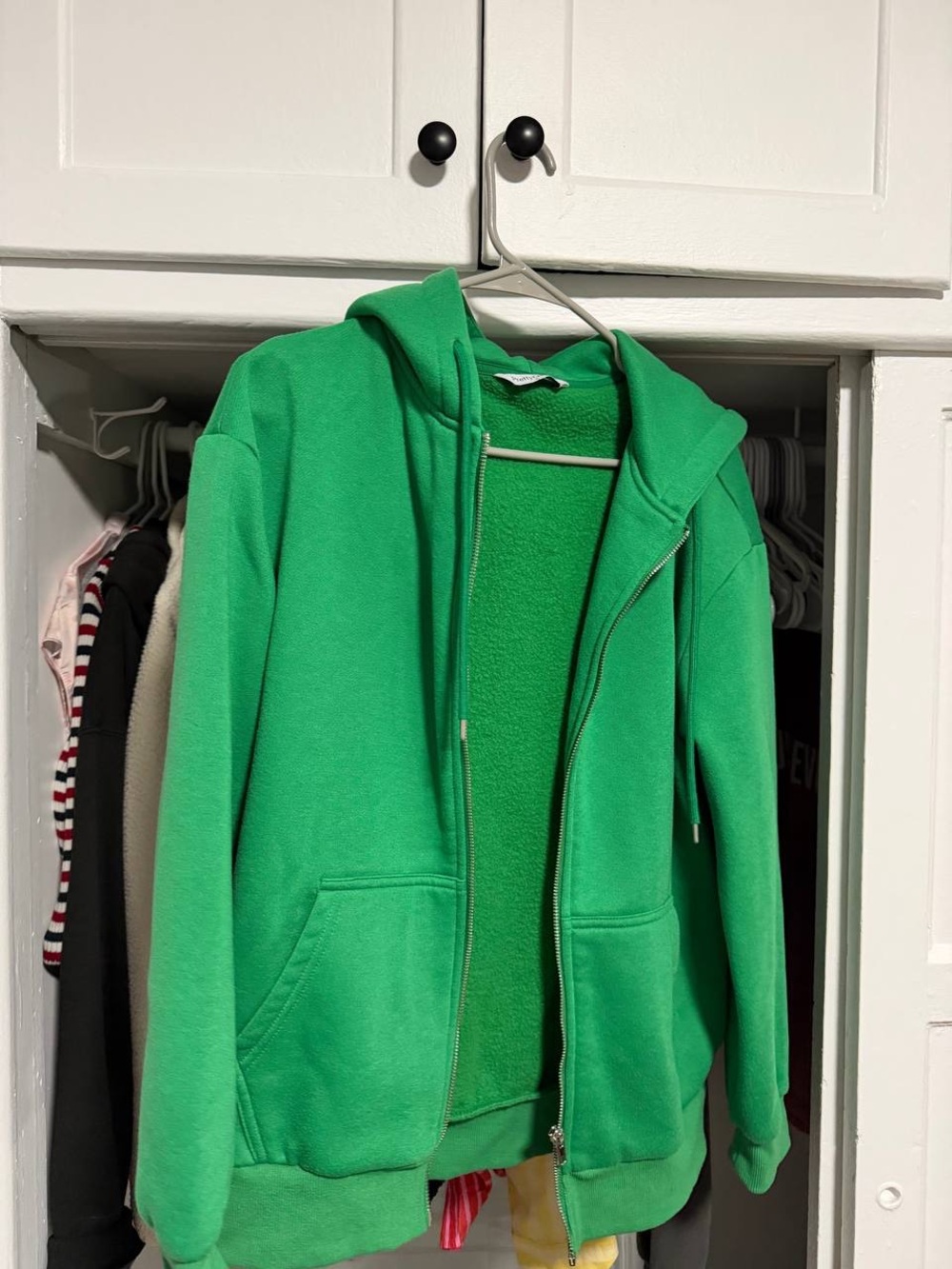 Bright Green Zip-Up Hoodie